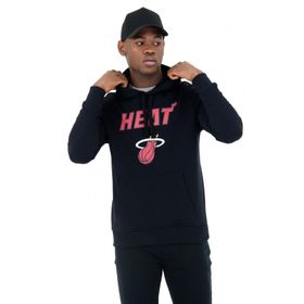 New Era Team Logo Po Hoody Miahea Blk Kapüşonlu Normal Kalıp Düz Siyah Erkek Sweatshirt