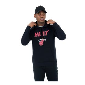 New Era Team Logo Po Hoody Miahea Blk Kapüşonlu Normal Kalıp Düz Siyah Erkek Sweatshirt