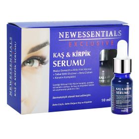 New Essentials Keratin Kompleks + Biotin + Bitki Kök Hücre 10 ml Kaş Kirpik Serumu