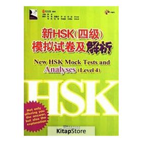 New HSK Mock Tests and Analyses Level 4 +MP3 CD Çince Yeterlilik Sınavı - Chen Xiang