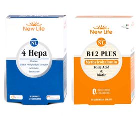 New Life 4 Hepa 30 Kapsül + B12 Plus Methylcobalamin 60 Tablet