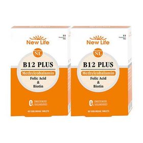 New Life B12 Plus Methylcobalamin 2x60 Dilaltı Tablet