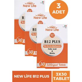New Life B12 Plus Methylcobalamin 3x30 Dilaltı Tablet