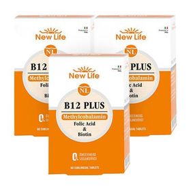 New Life B12 Plus Methylcobalamin 60 Dilaltı Tablet