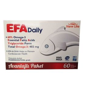 New Life EFA Daily Omega-3 60 Kapsül