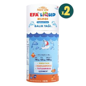 New Life Efa Liquid Omega-3 Portakal Aromalı 150 ml Balık Yağı
