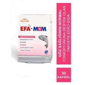 New Life EFA Mom Omega 3 Vitamin Mineral 30 Kapsül