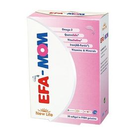 New Life EFA Mom Omega 3 Vitamin Mineral 30 Kapsül
