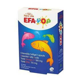 New Life Efa Pop 30 Çiğnenebilir Kapsül Balık Yağı