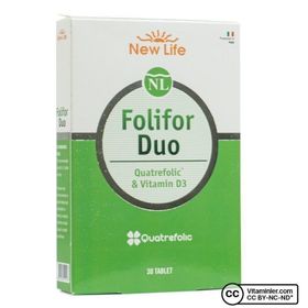 New Life Folifor Duo Vitamin D3 30 Tablet