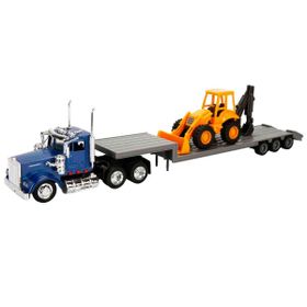 New Ray 1:43 Long Haul Kenworth Taşıyıcı Tır ve Dozer