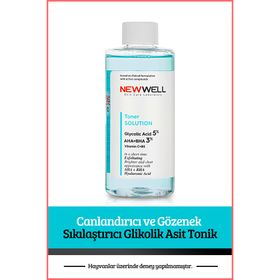 New Well 200 ml Canlandırıcı ve Gözenek Sıkılaştırıcı Glikolik Asit Tonik