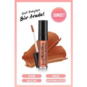 New Well 3in1 Sunset Likit Aydınlatıcı Allık