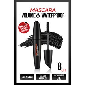 New Well 8680923320892 Siyah Suya Dayanıklı Extra Length Maskara