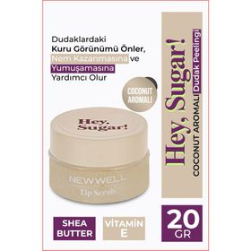 New Well Hey Sugar! Hindistan Ceviz Aromalı 20 gr Dudak Peelingi