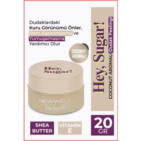 New Well Hey Sugar! Hindistan Ceviz Aromalı 20 gr Dudak Peelingi