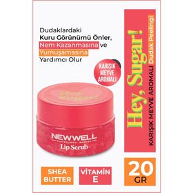New Well Hey Sugar! Karışık Meyve Aromalı 20 gr Dudak Peelingi