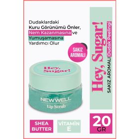 New Well Hey Sugar Sakız Aromalı 20 gr Dudak Peelingi