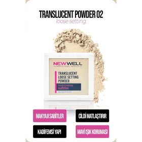 New Well No: 02 Nude Translucent Loose Setting Powder Pudra