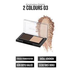 New Well Porcelain Make Up 2'li No 03 Far Paleti