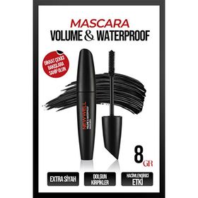 New Well Suya Dayanıklı Siyah Volume Length 8 gr Maskara
