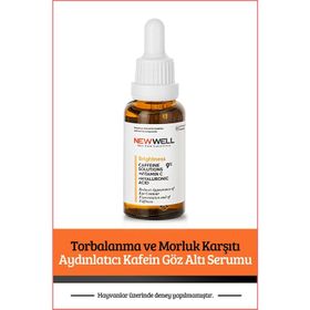 New Well Torbalanma ve Morluk Karşıtı Aydınlatıcı Kafein 30 ml Göz Altı Serumu
