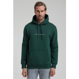New World 22FWM64031 Koyu Yeşil Erkek Sweatshirt