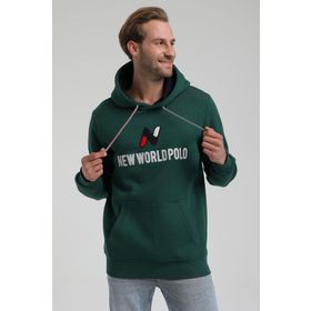 New World 22FWM64032 Koyu Yeşil Erkek Sweatshirt