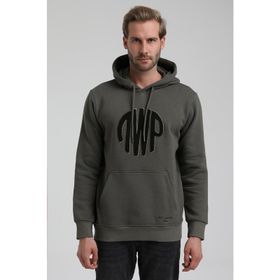 New World 22FWM64037 Haki Erkek Sweatshirt