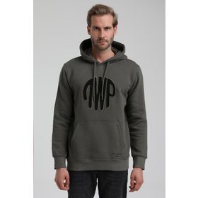 New World 22FWM64037 Haki Erkek Sweatshirt