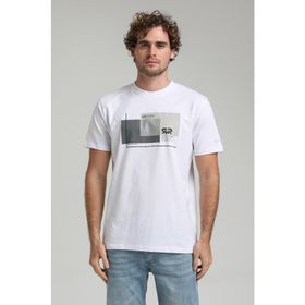 New World 23SSM20294 Beyaz Polo Bisiklet Yaka Regular Custom Erkek T-shirt