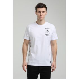 New World 23SSM20299 Beyaz Polo Bisiklet Yaka Slim Fit Erkek T-shirt