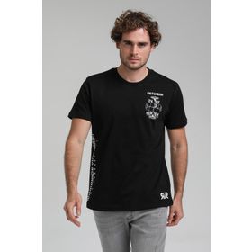 New World 23SSM20299 Siyah Polo Bisiklet Yaka Slim Erkek T-shirt