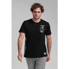 New World 23SSM20299 Siyah Polo Bisiklet Yaka Slim Erkek T-shirt