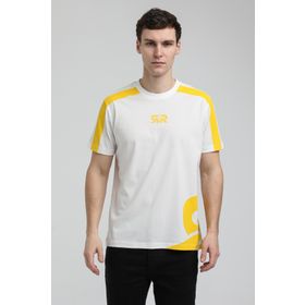 New World 23SSM20324 Ekru Polo Bisiklet Yaka Slim Fit Erkek T-shirt