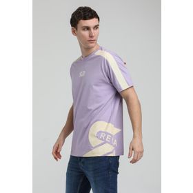 New World 23SSM20324 Lila Polo Bisiklet Yaka Erkek T-shirt