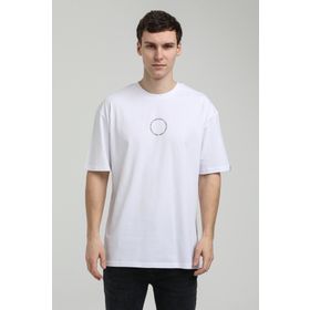 New World 23SSM20333 Beyaz Polo Bisiklet Yaka Slim Fit Erkek T-shirt