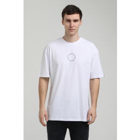 New World 23SSM20333 Beyaz Polo Bisiklet Yaka Slim Fit Erkek T-shirt