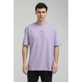 New World 23SSM20333 Lila Polo Bisiklet Yaka Erkek T-shirt