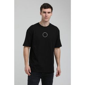 New World 23SSM20333 Siyah Polo Bisiklet Yaka Slim Fit Erkek T-shirt