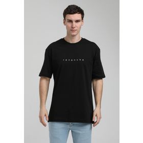 New World 23SSM20334 Siyah Polo Bisiklet Yaka Slim Fit Erkek T-shirt