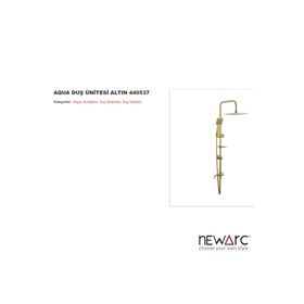 Newarc 440537 Altın Aqua Duş Ünitesi