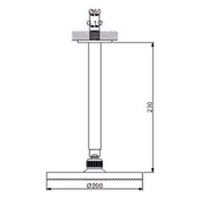 Newarc 470516 Domino Ankastre Duş Başlığı