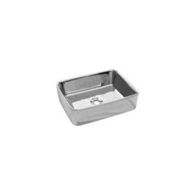 Newarc 5011Cr Silver Köşeli Krom Tezgah Üstü Lavabo