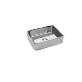 Newarc 5011Cr Silver Köşeli Krom Tezgah Üstü Lavabo