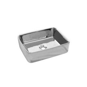 Newarc 5011Cr Silver Köşeli Krom Tezgah Üstü Lavabo