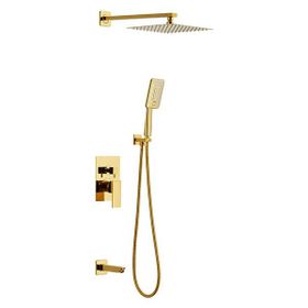 Newarc 941111SG Aqua Altın Ankastre Banyo Batarya Seti