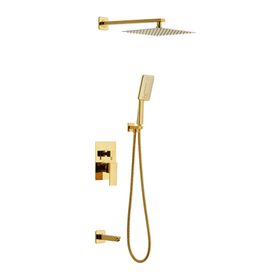 Newarc 941111SG Aqua Altın Ankastre Banyo Batarya Seti