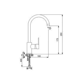 Newarc 971731 Domino Dönerli Lavabo Bataryası
