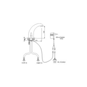 Newarc Master Fotoselli Lavabo Bataryası
